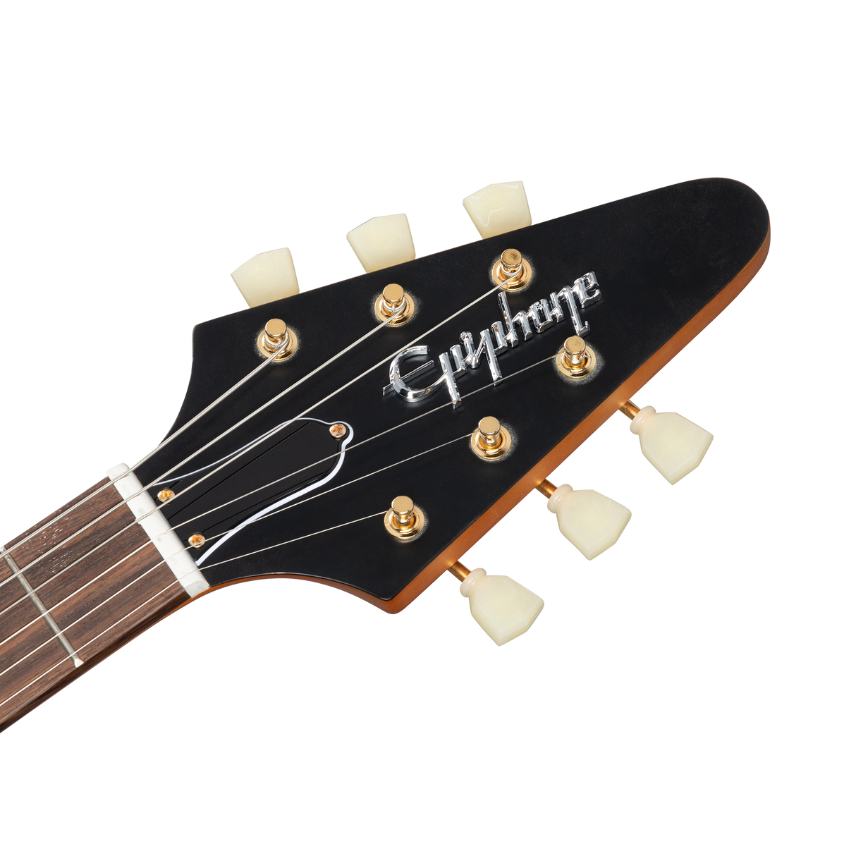 Epiphone 1958 Korina Flying V with White Pick Guard - Aged Natural
