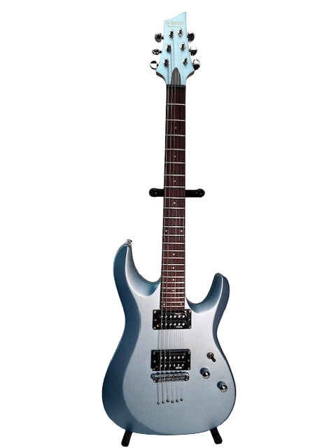 Used Schecter C-6 Deluxe HH- Blue