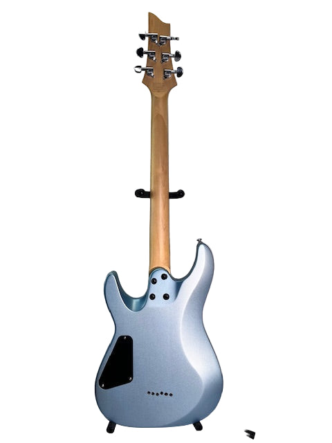 Used Schecter C-6 Deluxe HH- Blue