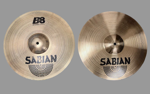 Used Sabian B8 HiHats 14"
