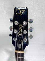 Used Aria Vantage VS600 Electric Guitar Black w/Case