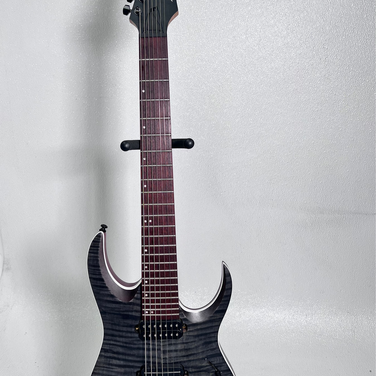 Used Ibanez RGA 742FM 7 String Transparent Grey Flat – Skip's Music