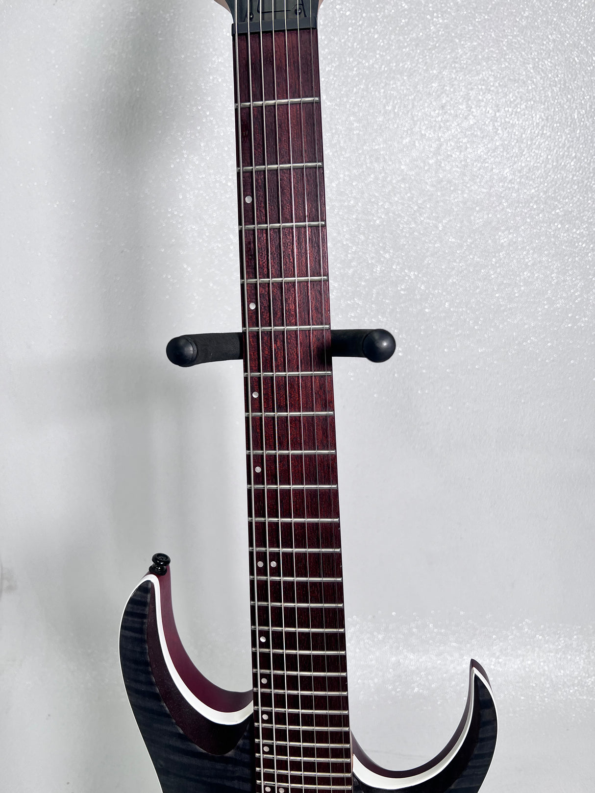 Used Ibanez RGA 742FM 7 String Transparent Grey Flat – Skip's Music