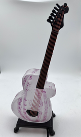 Guitar Lamps - Vintage Frosted Glass
