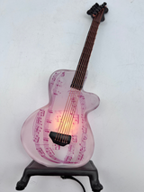 Guitar Lamps - Vintage Frosted Glass