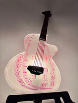 Guitar Lamps - Vintage Frosted Glass
