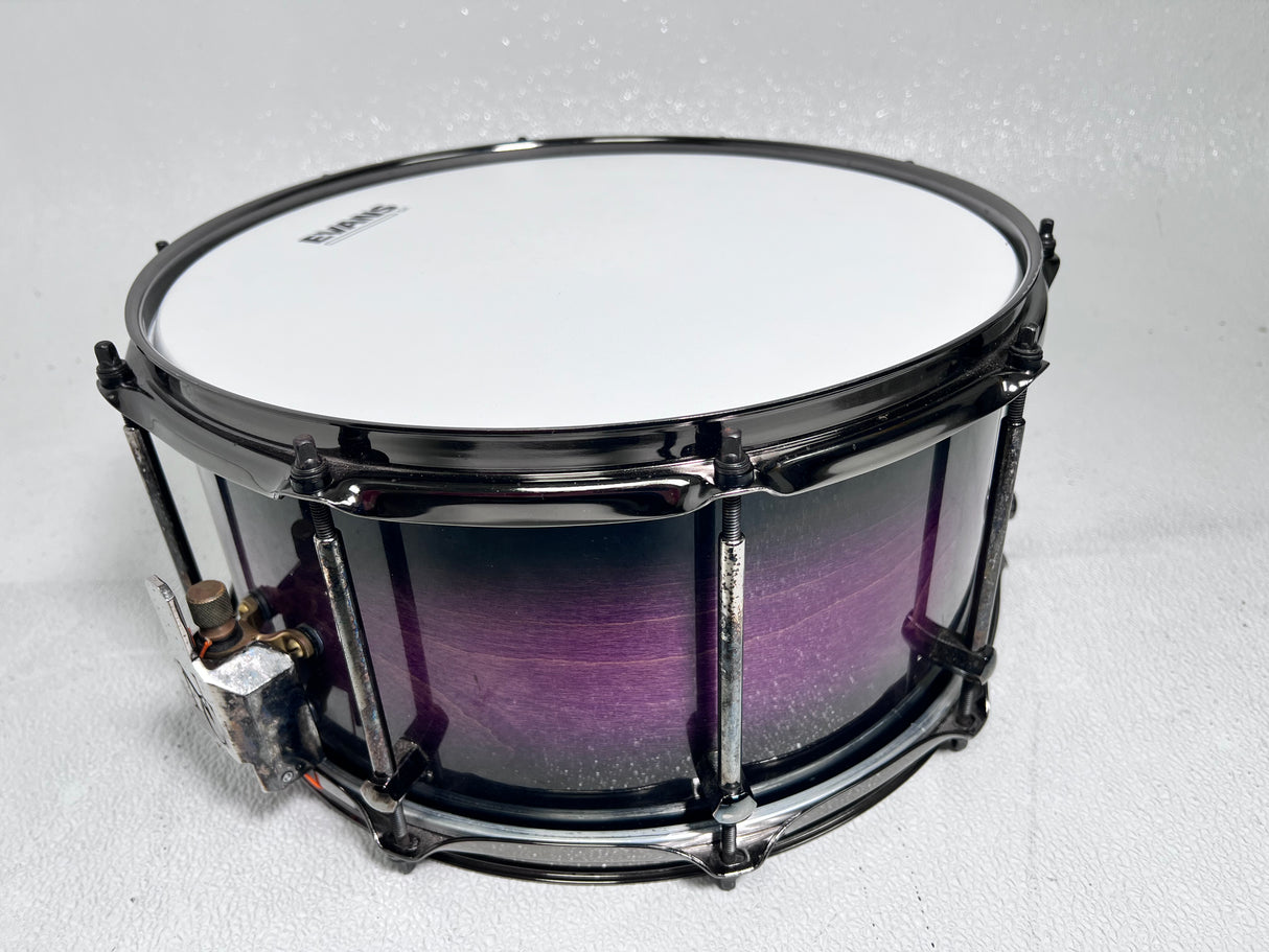 Used Noble & Cooley 6"x14" Beech Snare Gloss Purple Stain