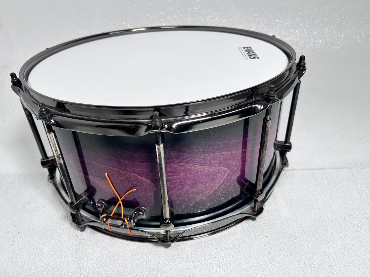 Used Noble & Cooley 6"x14" Beech Snare Gloss Purple Stain