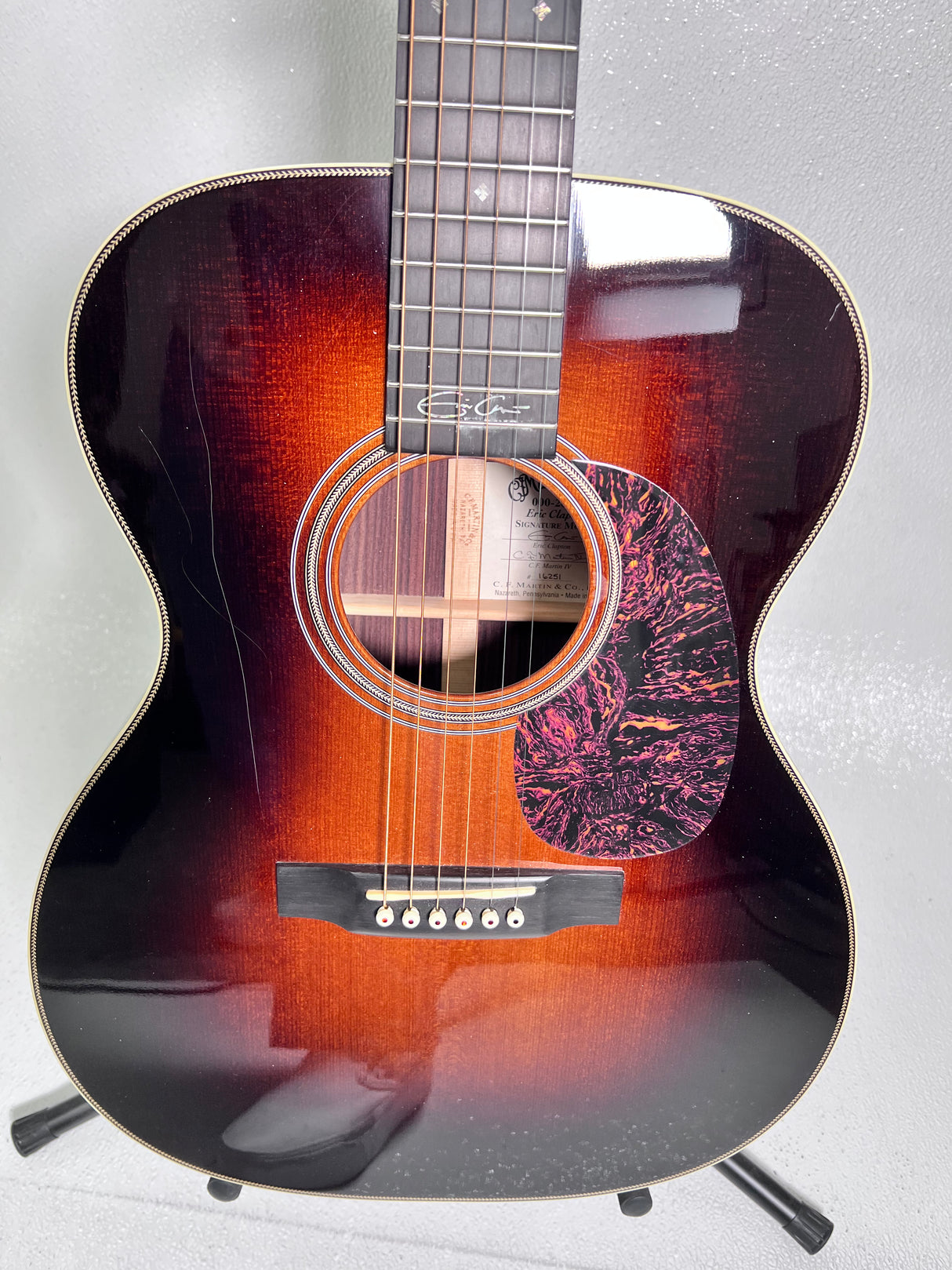 Used Martin 2010 Eric Clapton 000-EC28 Burst w hard case