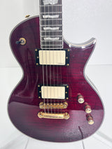 Used ESP LTD EC-1000T  Deluxe - See through Black Cherry w/case & EMG Pick ups