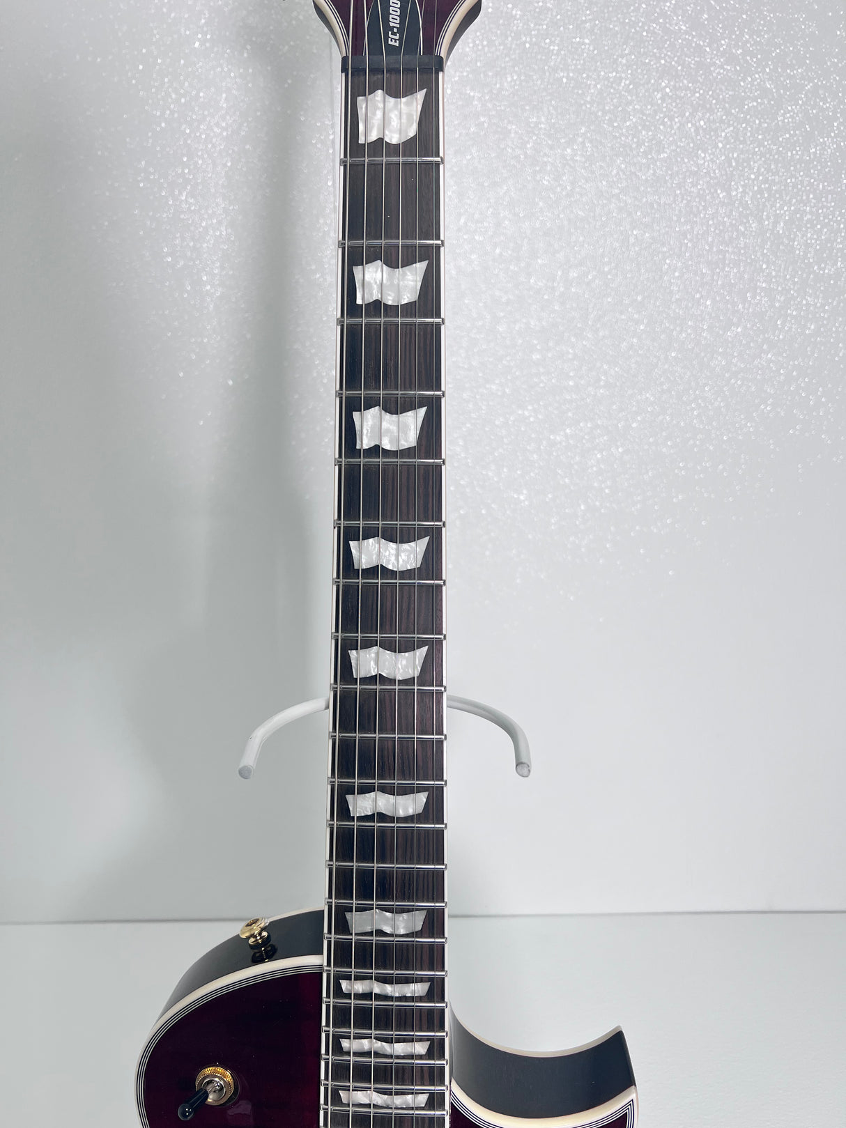 Used ESP LTD EC-1000T  Deluxe - See through Black Cherry w/case & EMG Pick ups