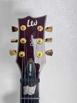 Used ESP LTD EC-1000T  Deluxe - See through Black Cherry w/case & EMG Pick ups