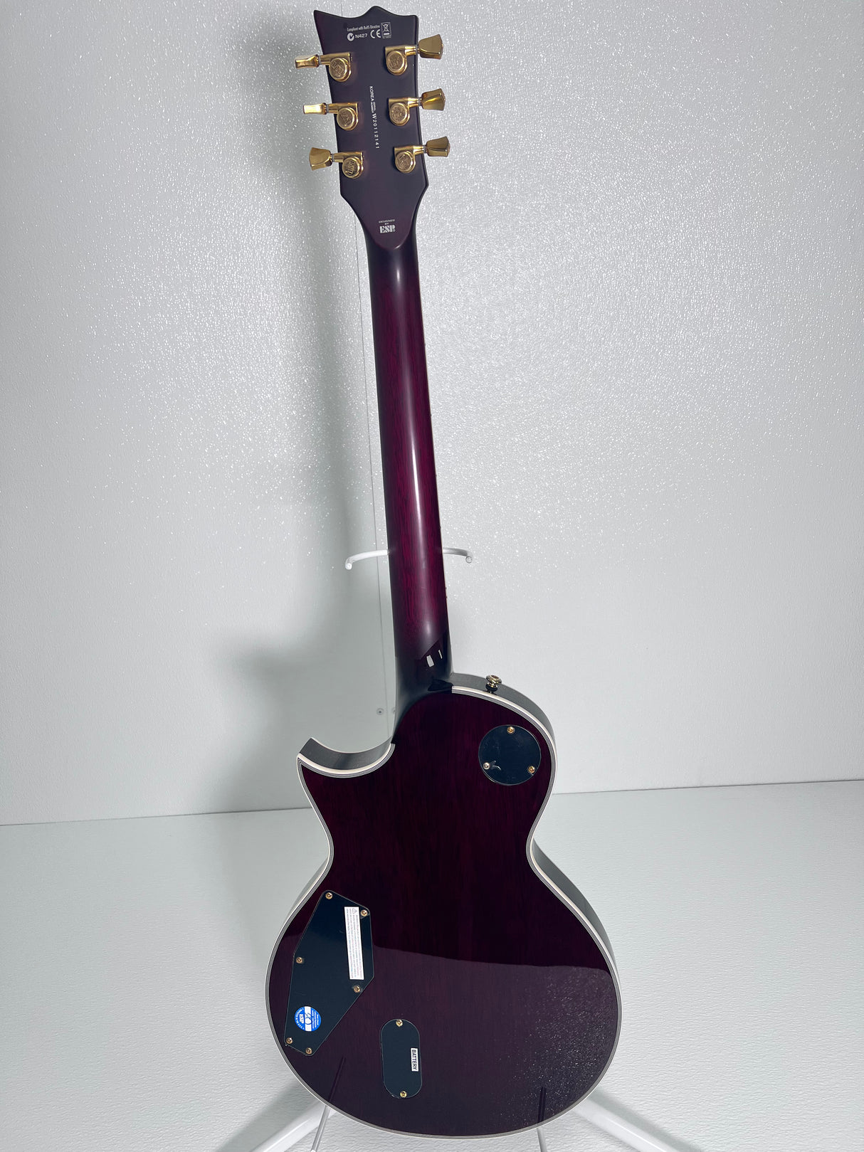 Used ESP LTD EC-1000T  Deluxe - See through Black Cherry w/case & EMG Pick ups