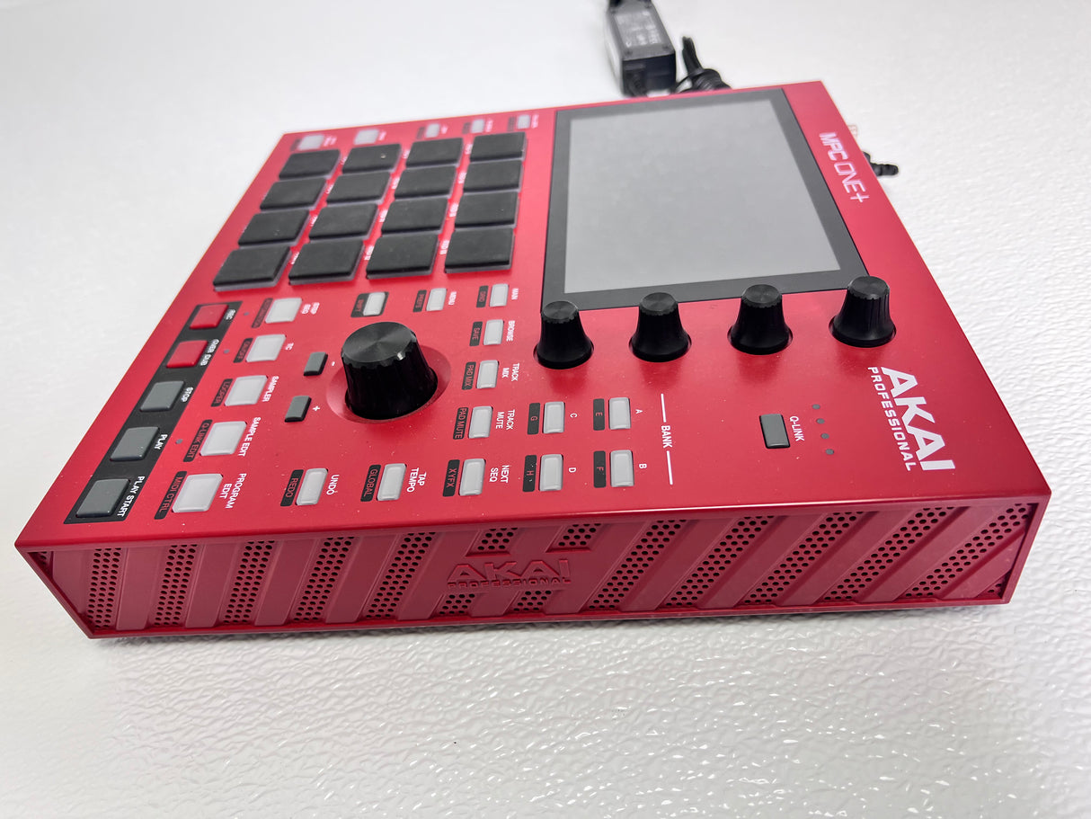 Used Akai MPC One+ Red with Power Supply – Skip's Music