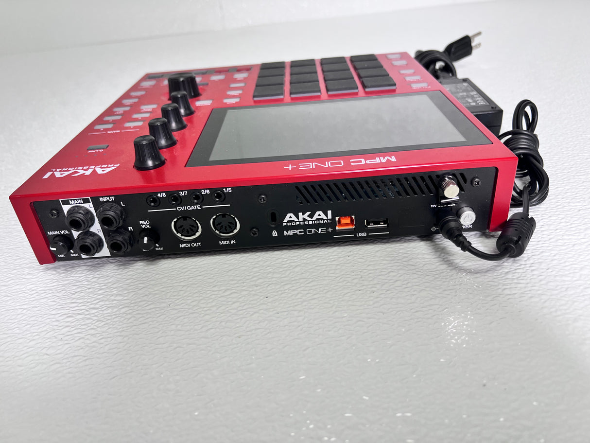 Used Akai MPC One+ Red with Power Supply – Skip's Music