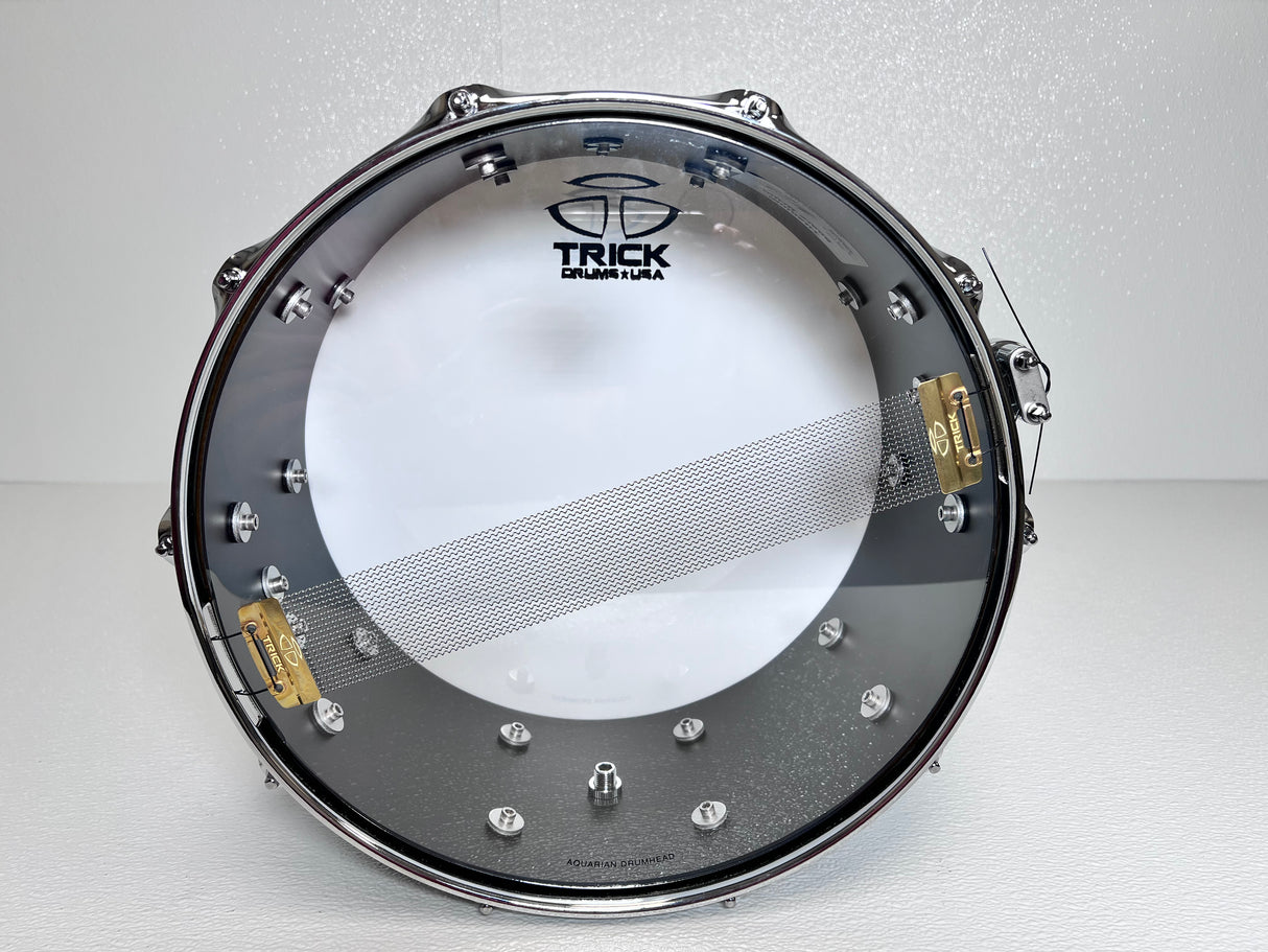 Used Trick Titanium Snare Drum 6x14