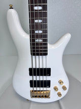 Used Spector Icon NS-5 Bolt-On 5-String Bass - White Gloss