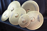 USED Zildjian Low Volume Cymbal set 10/14/16/18/18 (AVAIL022025)