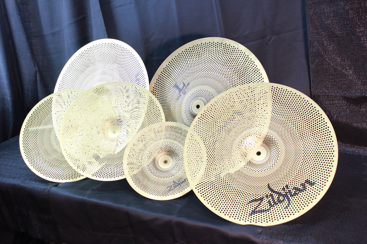 USED Zildjian Low Volume Cymbal set 10/14/16/18/18 (AVAIL022025)