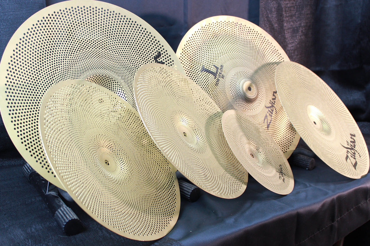 USED Zildjian Low Volume Cymbal set 10/14/16/18/18 (AVAIL022025)