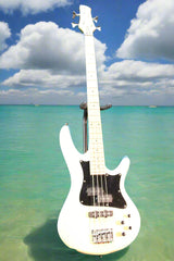 USED Ibanez SRMBD200K Medium scale bass guitar, Ivory (AVAIL022025)