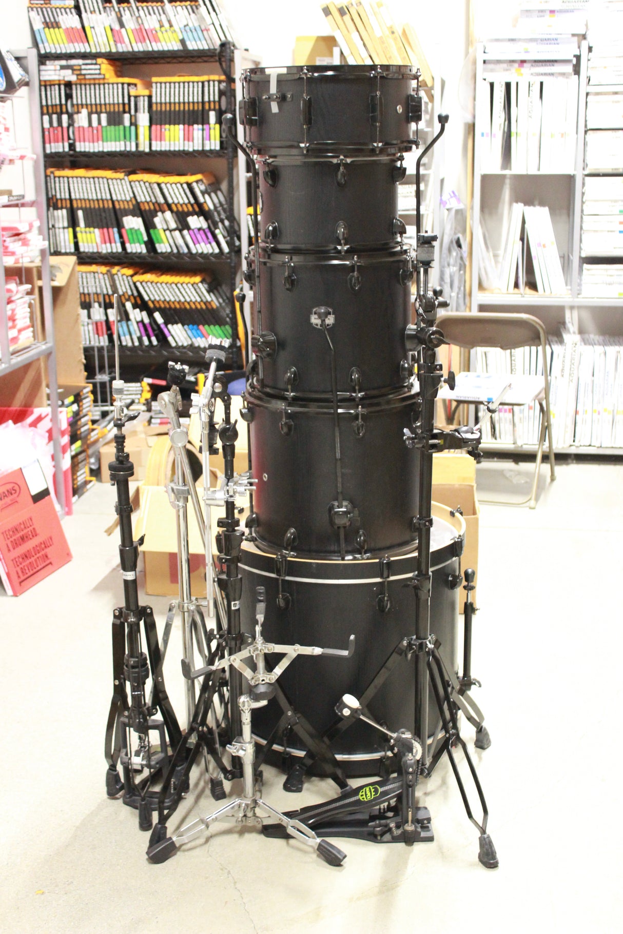 Used Mapex Mars Birch 5 Piece Shell Kit - Black (AVAIL 022425)