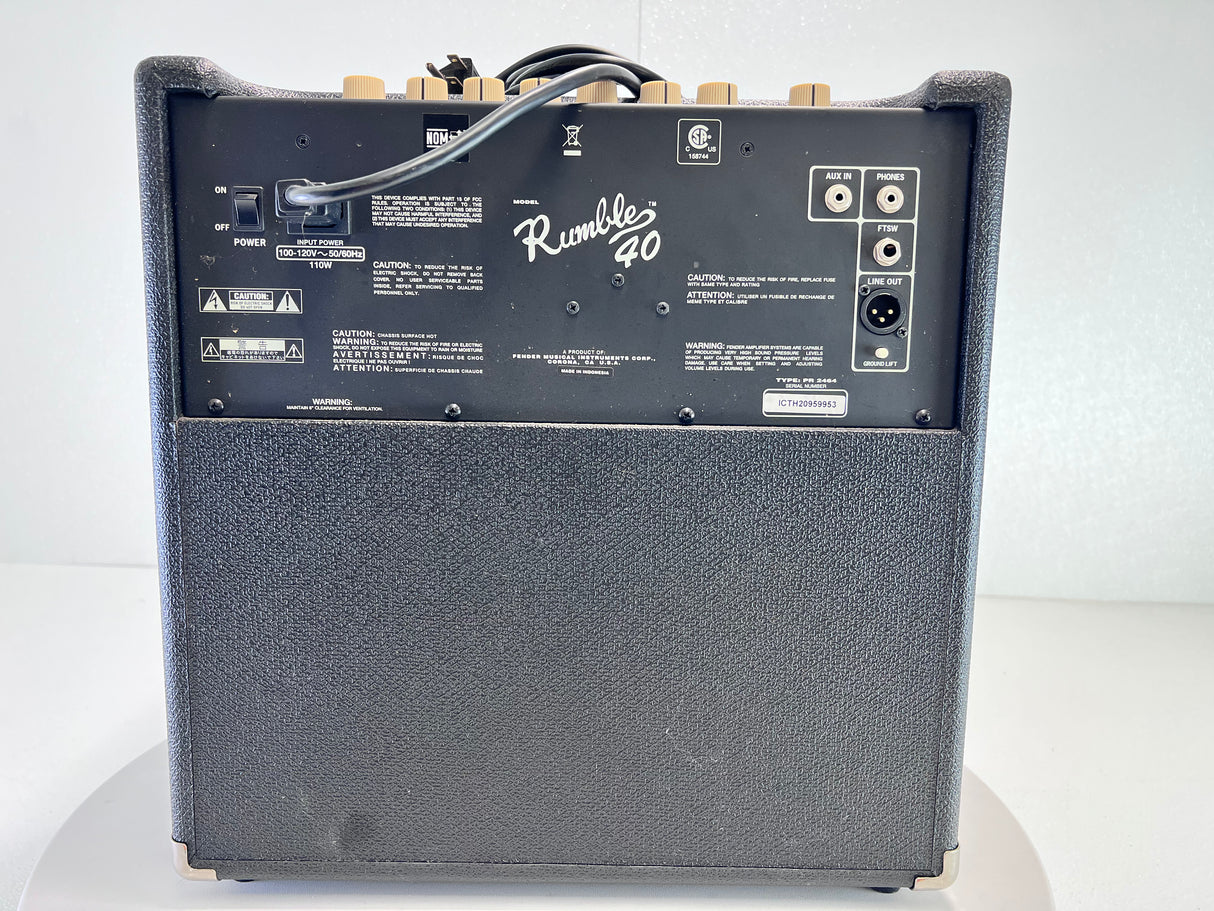 Used Fender Rumble 40 1x10 Solid State  Bass Amp
