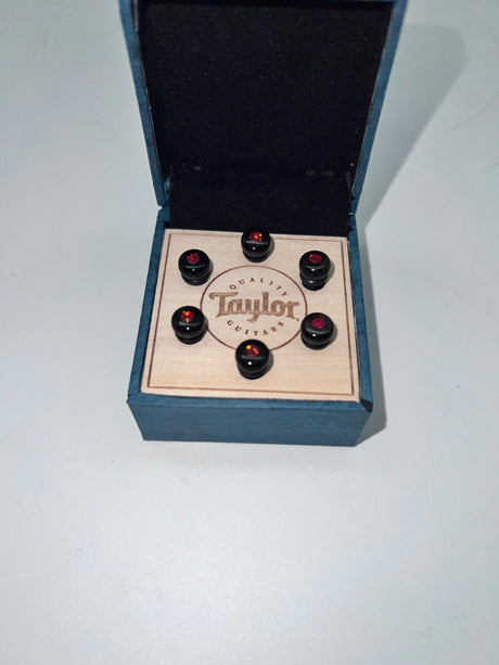 Taylor Bone Brown w/Red Opal Bridge Pin Set 7260-2