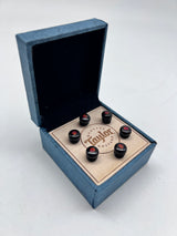 Taylor Bone Brown w/Red Opal Bridge Pin Set 7260-2