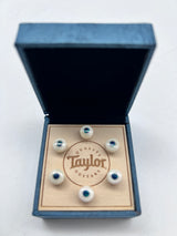 Taylor Bone White w/Green Opal Bridge Pin Set 7260-3
