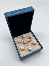 Taylor Bone White w/Awabi Shell Bridge Pin Set 7260-7