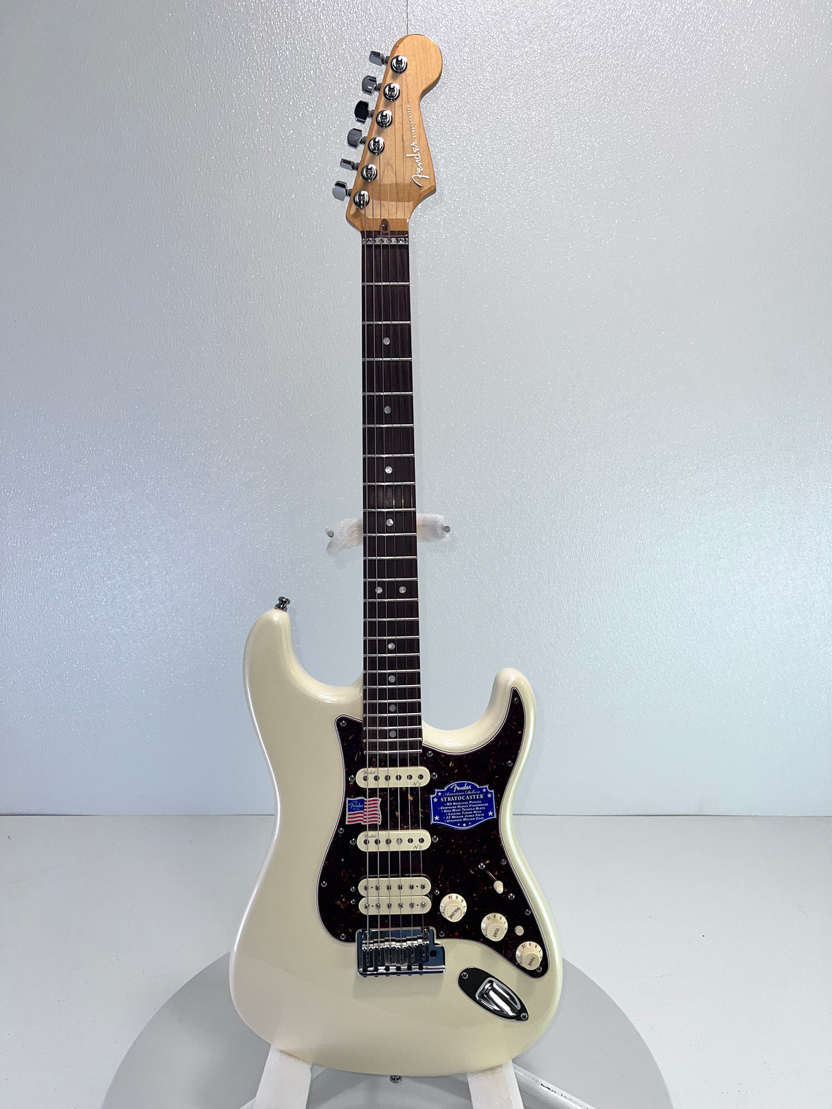 Used Fender American Stratocaster HSS Olympic White 2011