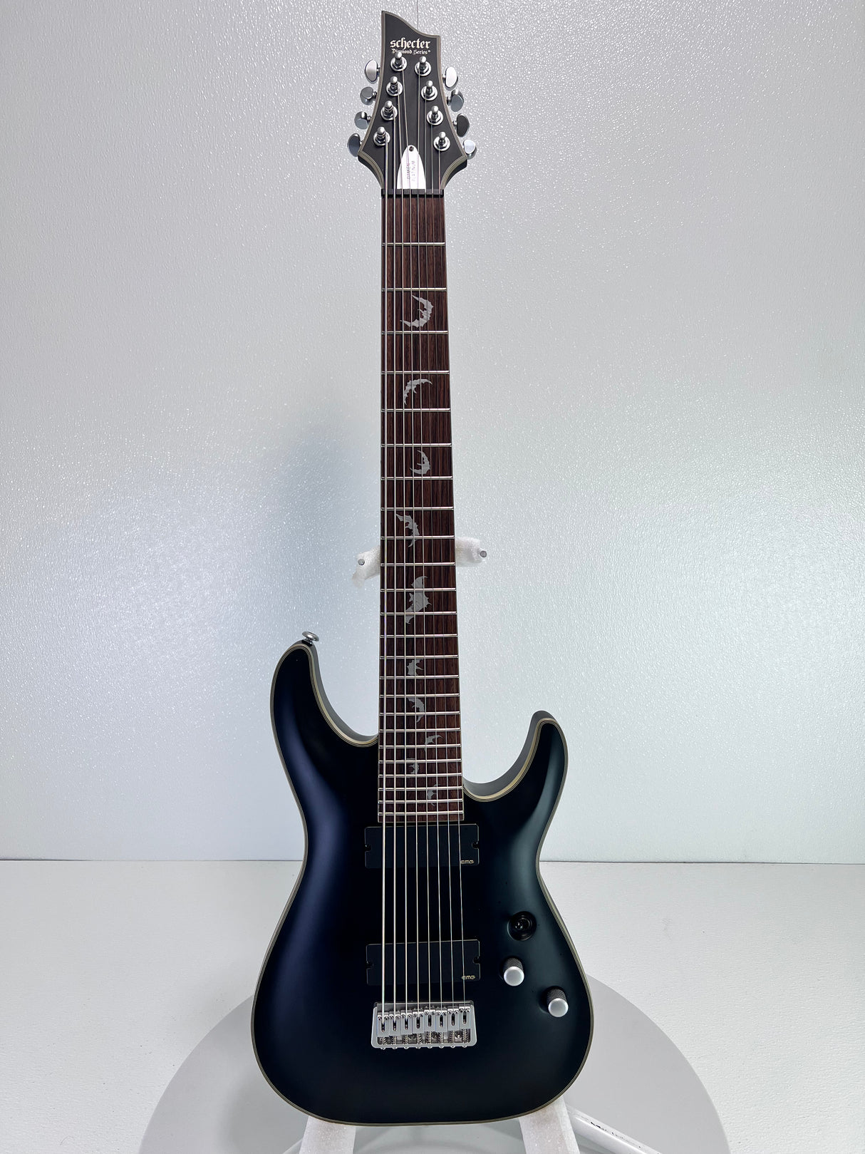 Used Schecter Damien Platinum & 8 String Super Strat W /Hard Case