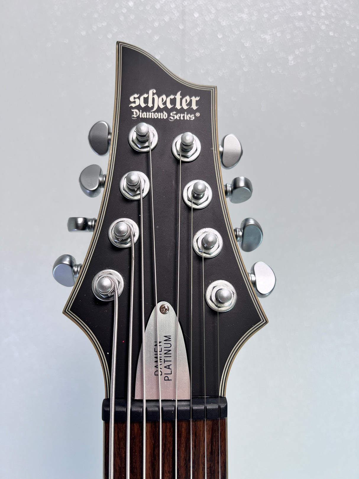 Used Schecter Damien Platinum & 8 String Super Strat W /Hard Case