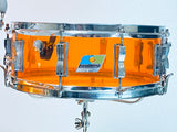 Used Ludwig 5 pc 1970's Vistalite Orange Amber