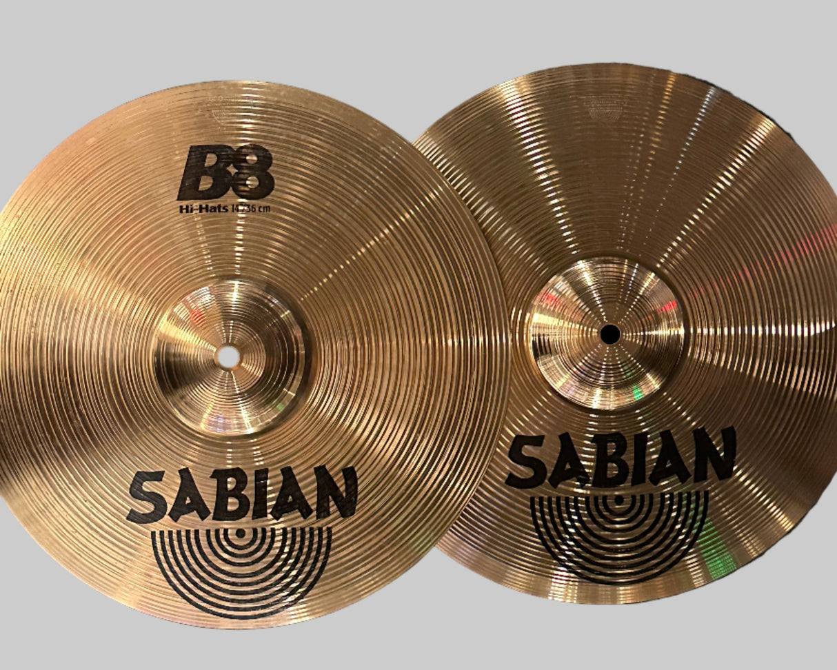 Used Sabian B8 HiHats 14"