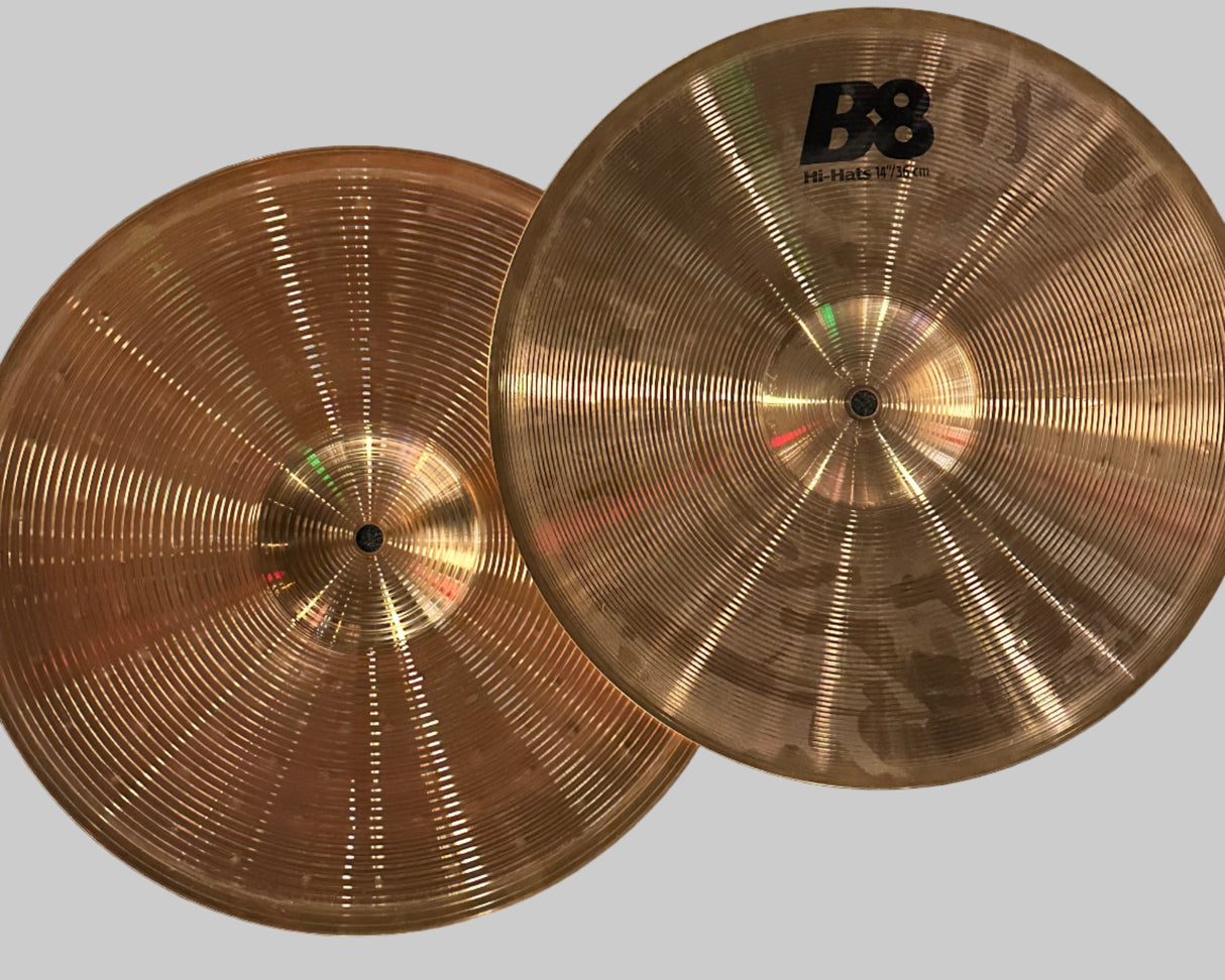 Used Sabian B8 HiHats 14"