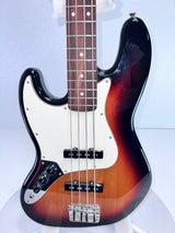 Used Fender 2018 Left-Handed Jazz Bass Standard 3-Tone Sunburst W/ Gig Bag