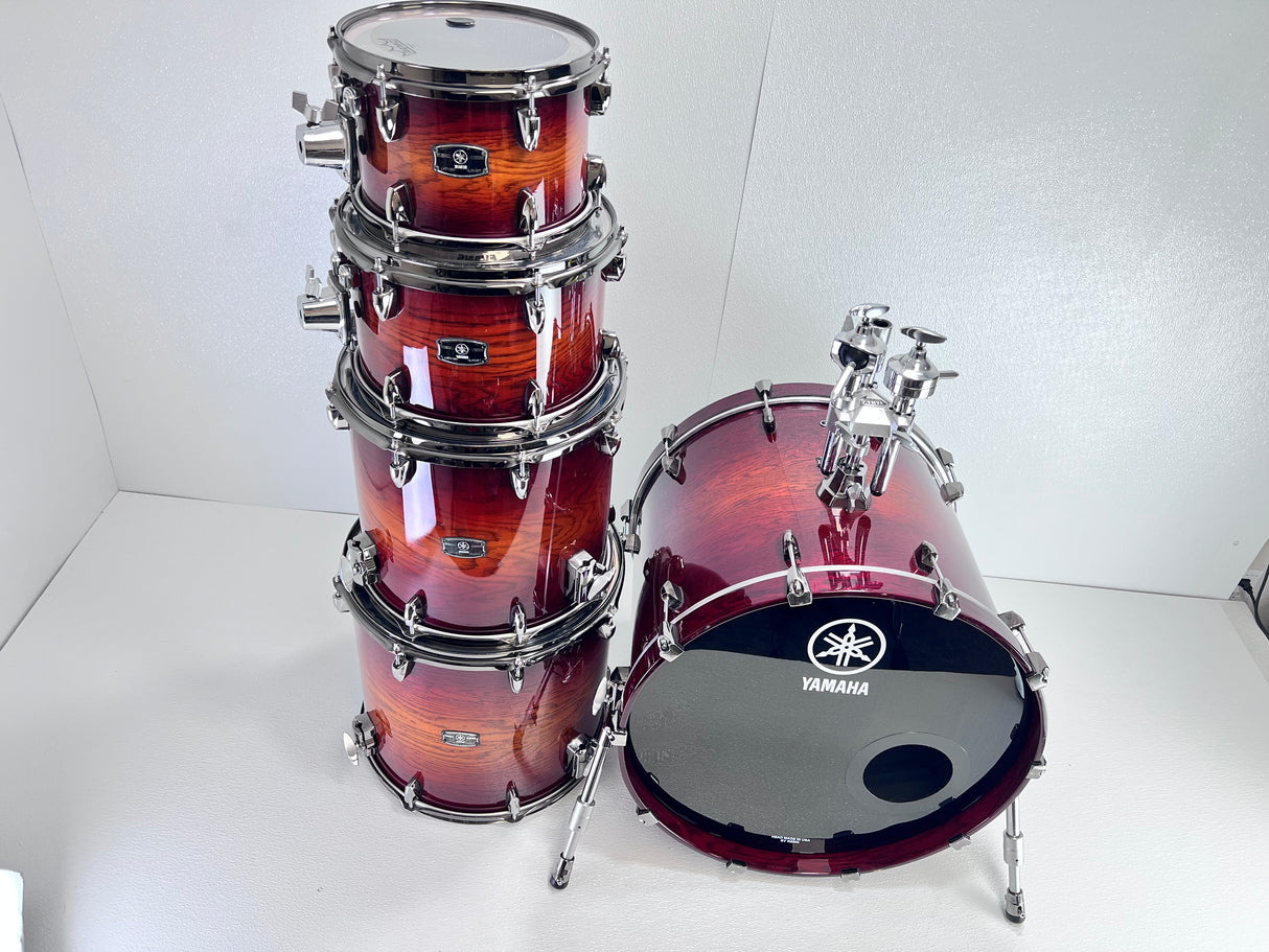 Used Yamaha Live Oak Sunset Amber Fade (10/12/14/16/22") Drum Kit