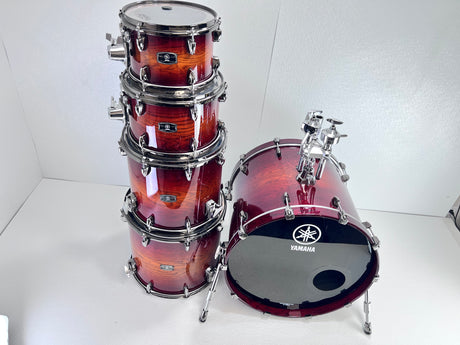 Used Yamaha Live Oak Sunset Amber Fade (10/12/14/16/22") Drum Kit