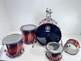 Used Yamaha Live Oak Sunset Amber Fade (10/12/14/16/22") Drum Kit