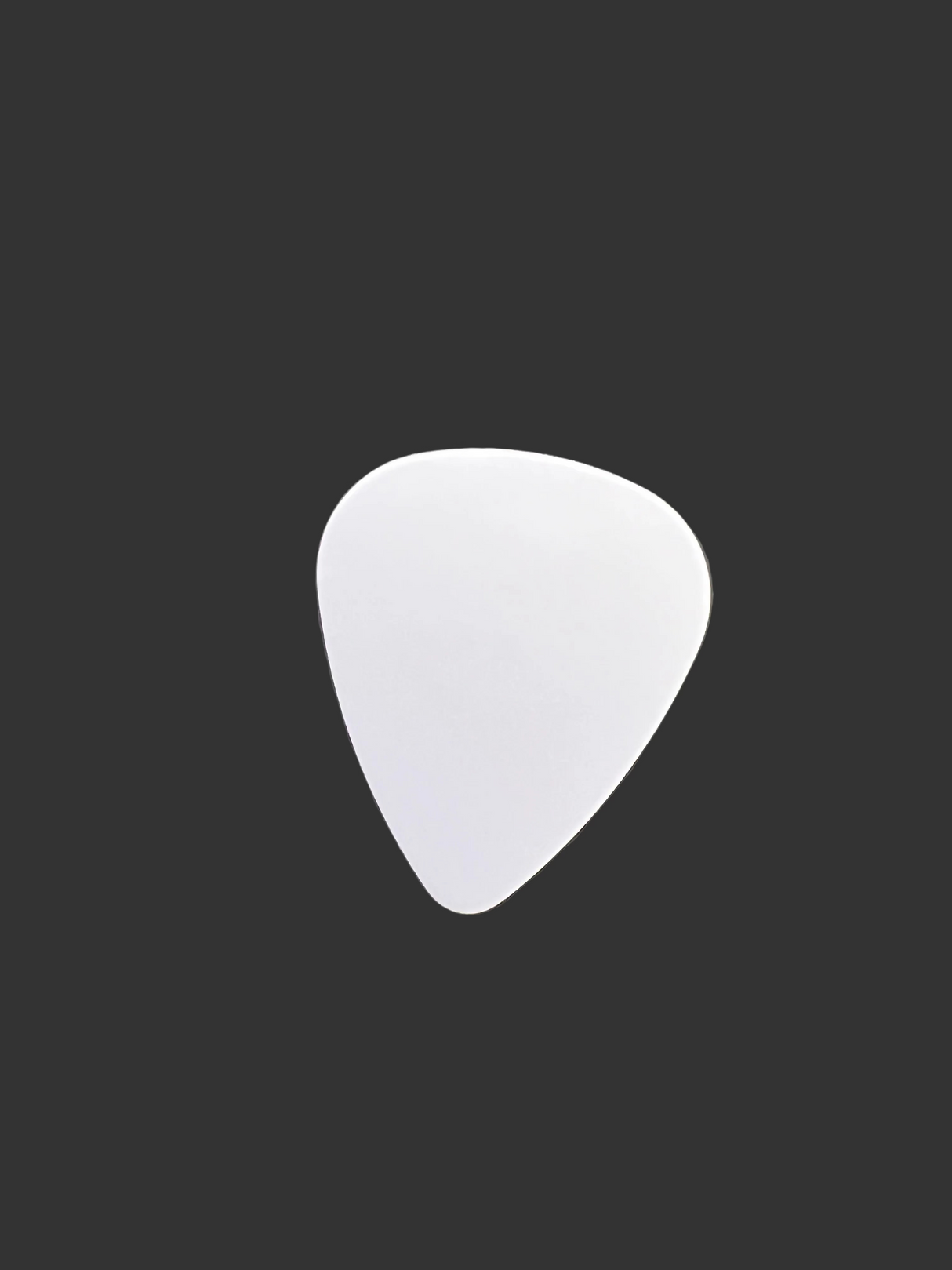 Skip's Music Logo Pick .60mm - White