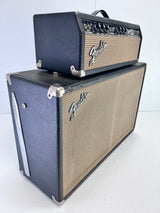Used Fender April 1965 Bassman 2 Channel 50 Watt Head & Cab Stack W/Original Covers