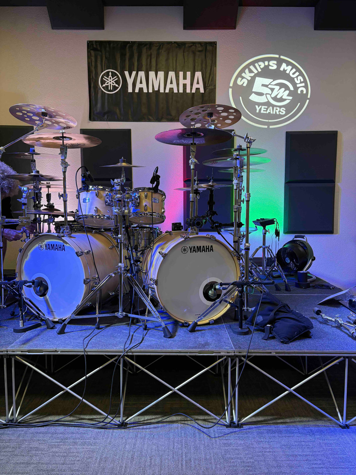 New* Yamaha Tour Custom 6 Piece Shell Pack - Butterscotch Satin (Two 22" Kicks, 10", 12", 14" 16" toms, Snare not included) *PLAYED BY TOMMY ALDRIDGE*