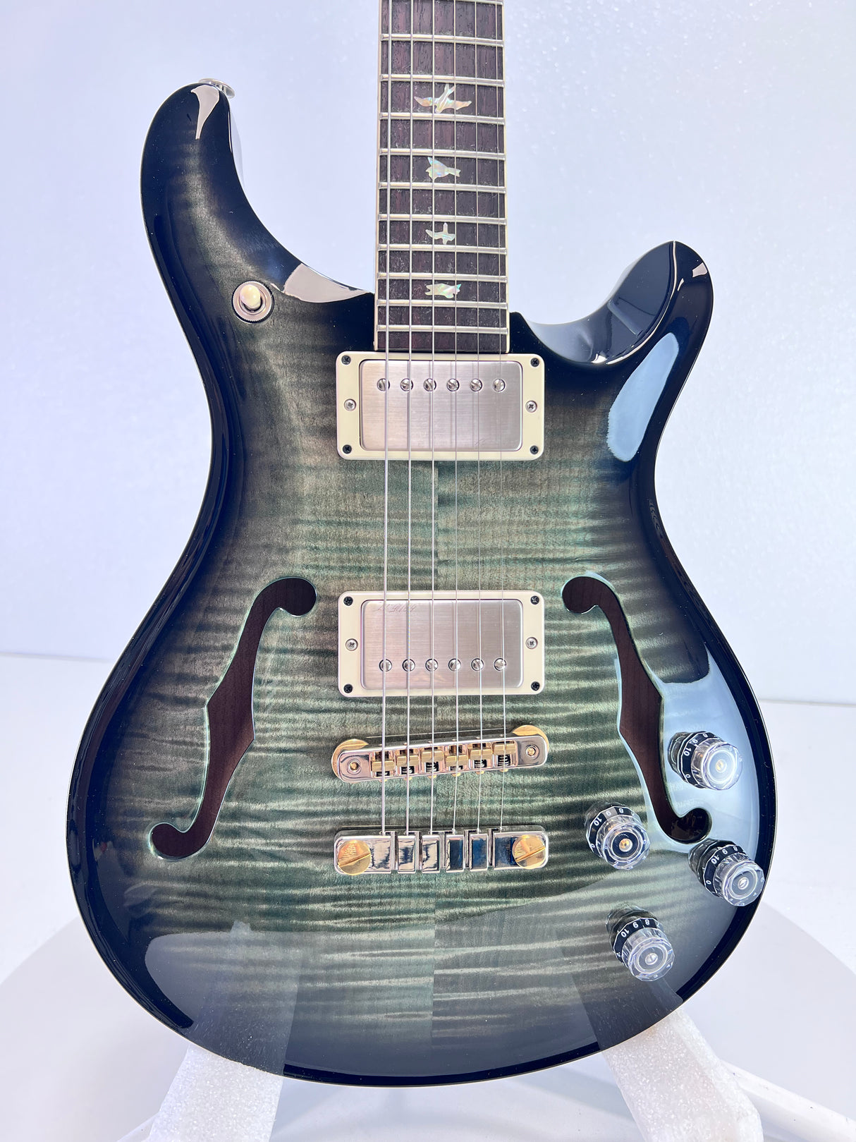 Used PRS McCarty 594 Hollowbody ll Trampas Green Smokeburst w/ Factory Case