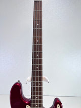 Used Squier P-Bass Affinity Series Metallic Red W/Hard Case