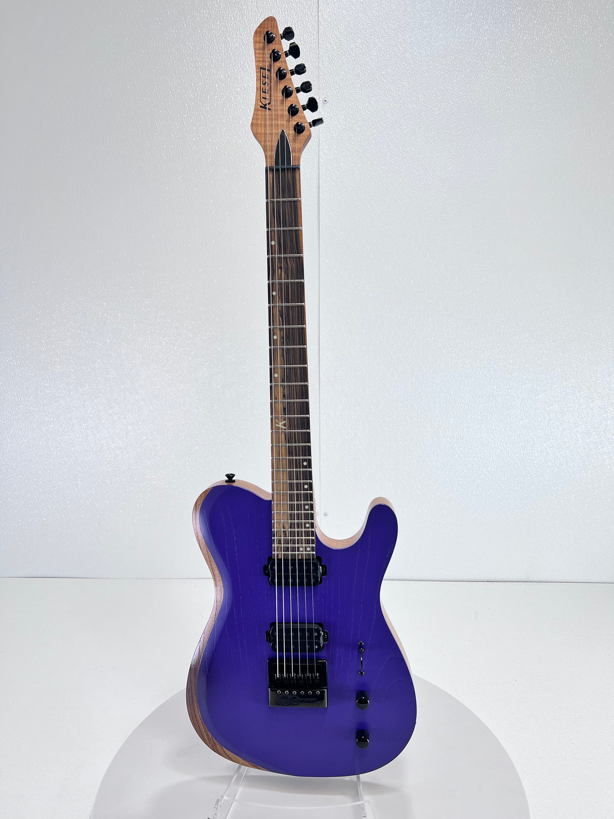 Used Kiesel Solo 6 Purple W/ Electric Bridge , Custom Shop W/ Original Gig Bag