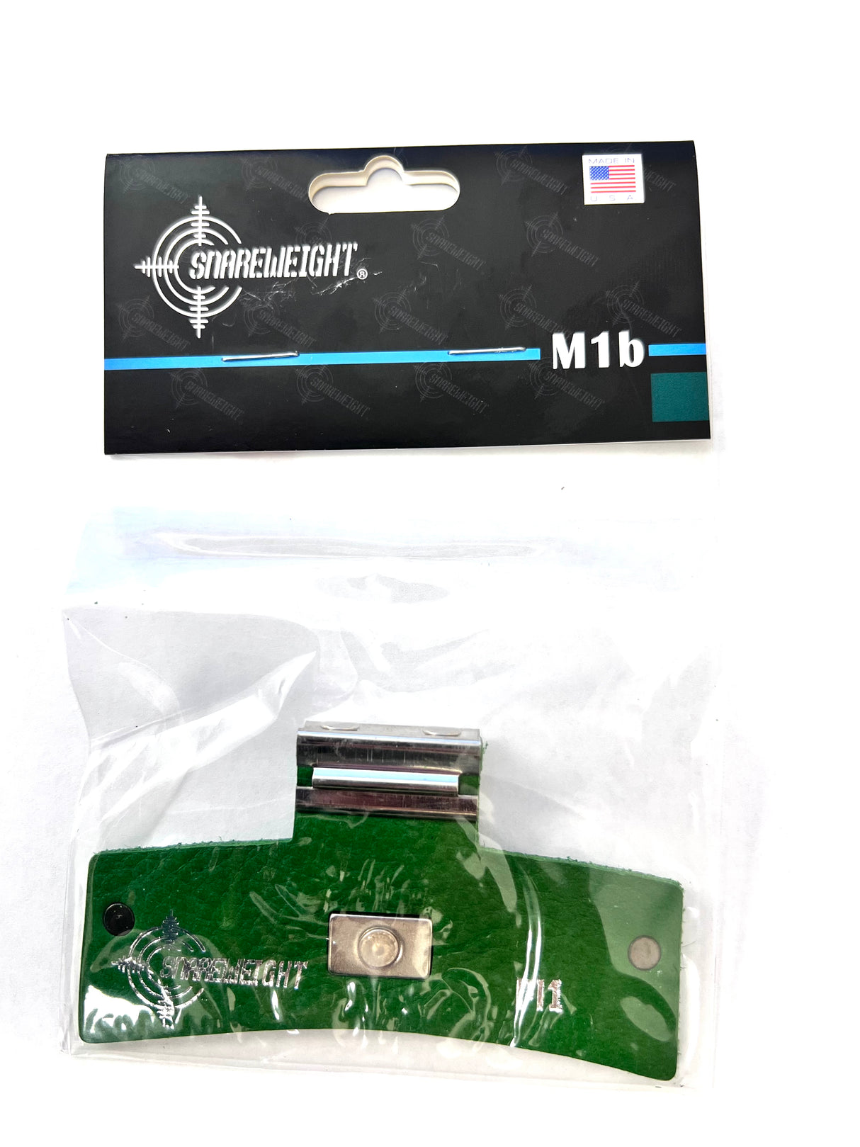 Snareweight M1b Leather Tone Control Dampener Emerald Green