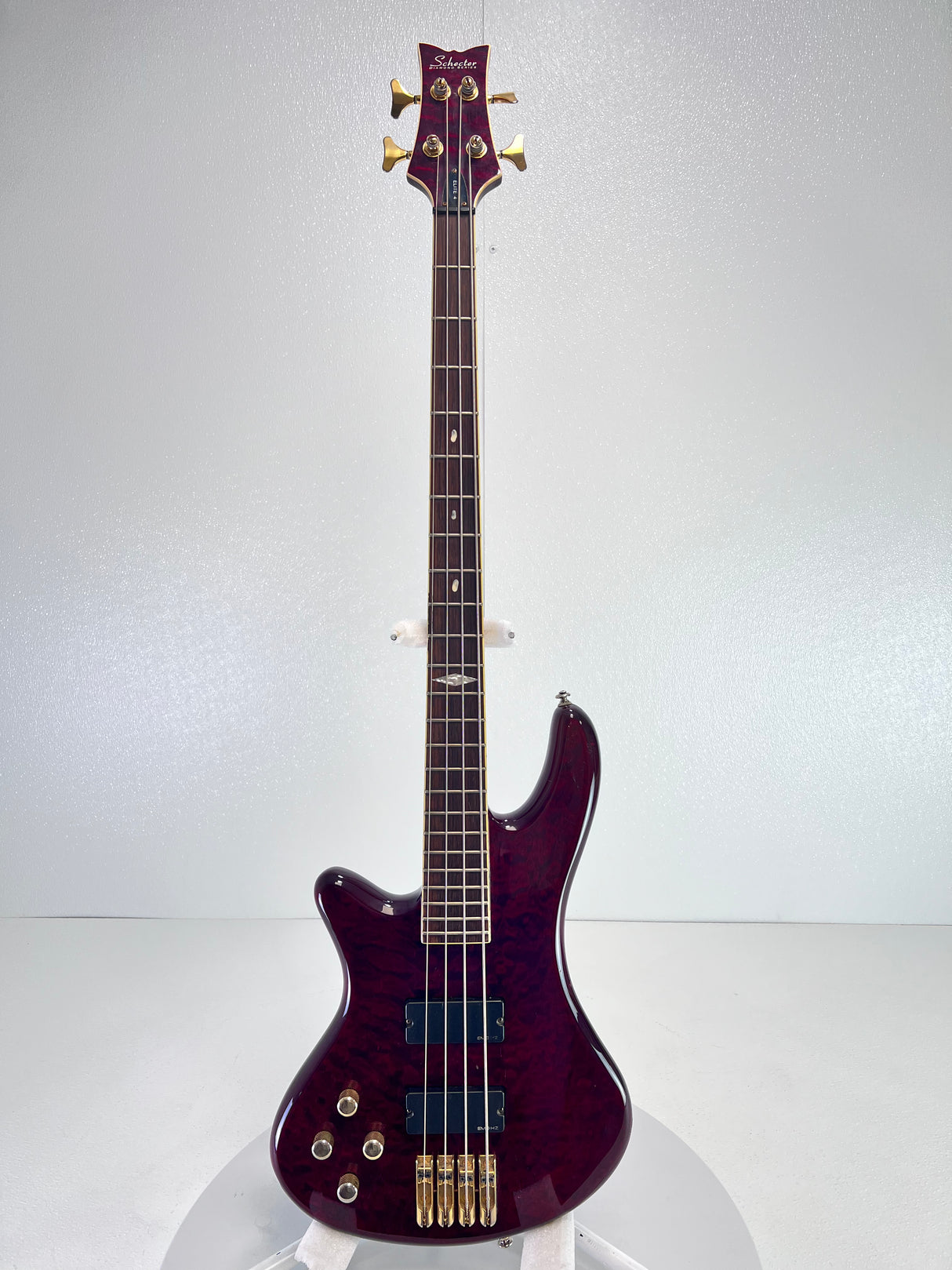 Used Schecter Elite 4 Left- Handed Red