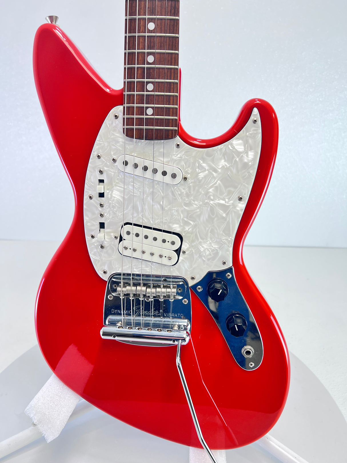 Used Fender 1997 Jag-Stang Fiesta Red MIJ- W/ Gig Bag
